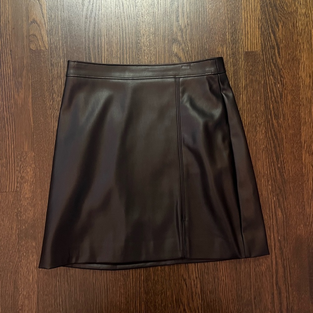 Hollister Faux Leather Skirt